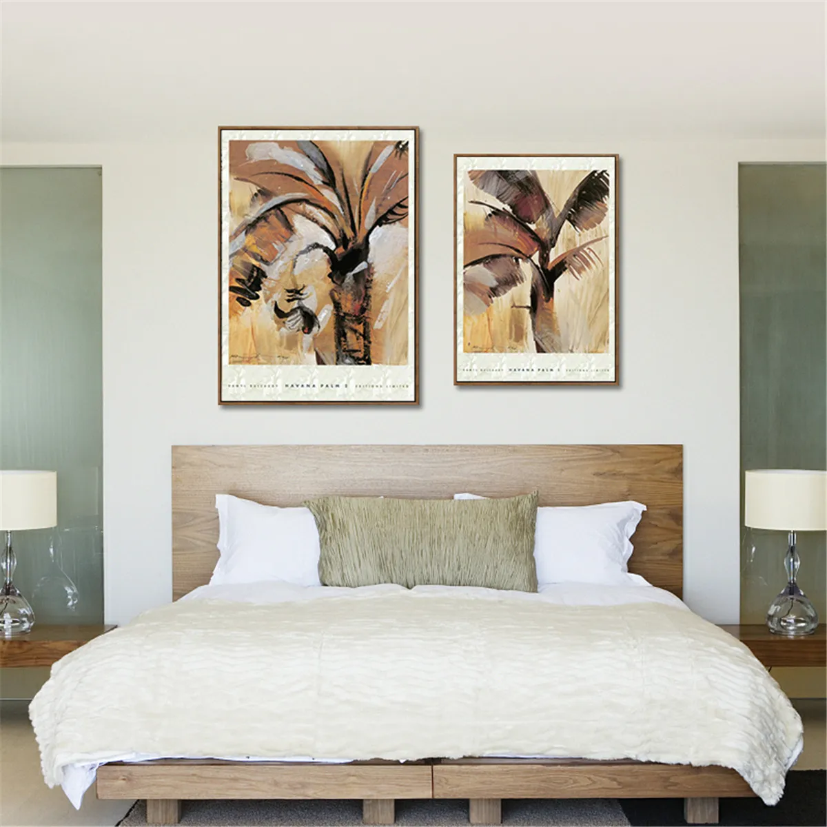 Современная картина маслом на пальмовом дереве постер печать холсте живопись