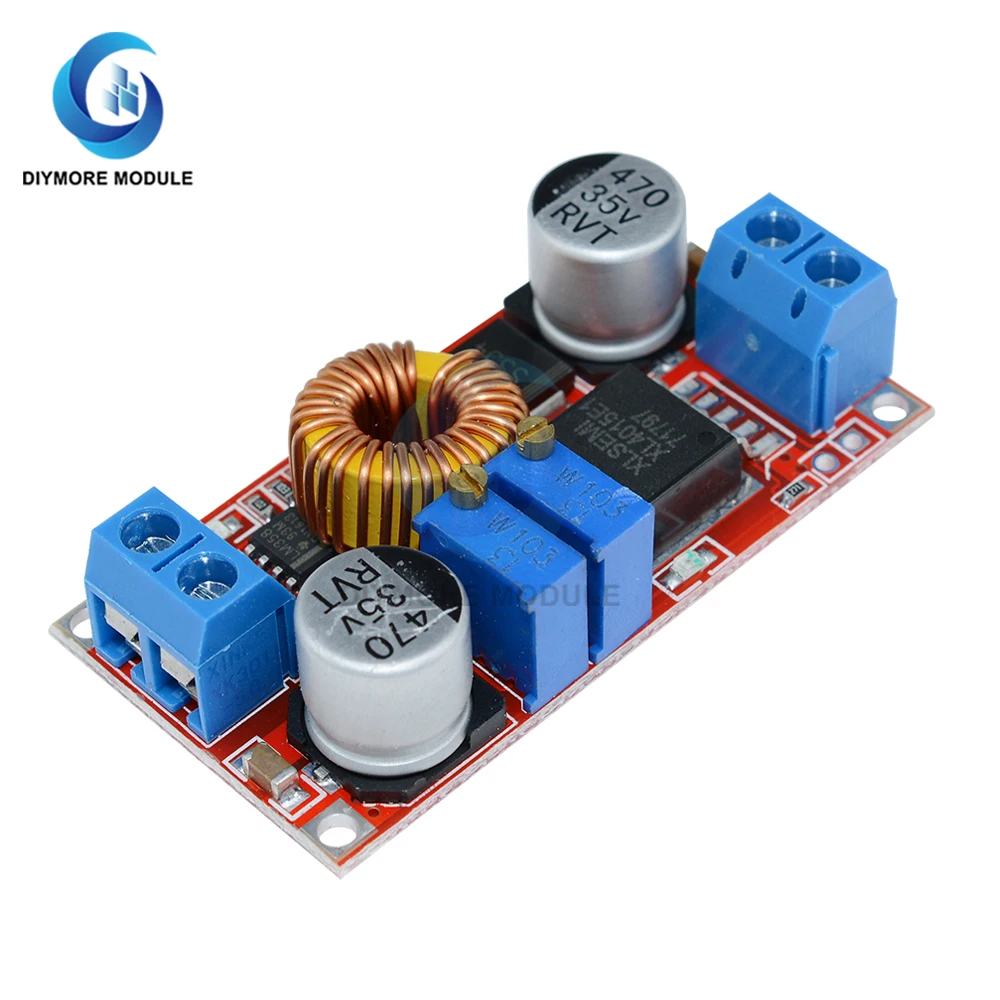 

CC/CV Adjustable Max 5A Step Down Buck Charging Board XL4015 Lithium Battery Charger Converter Module DC-DC 0.8-30V To 5-32V