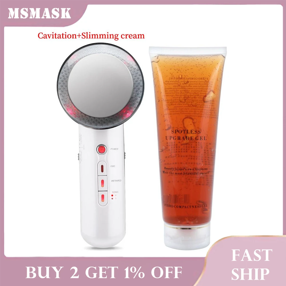 Ультразвуковая Кавитация + крем для похудения тела EMS сжигатель жира массажер