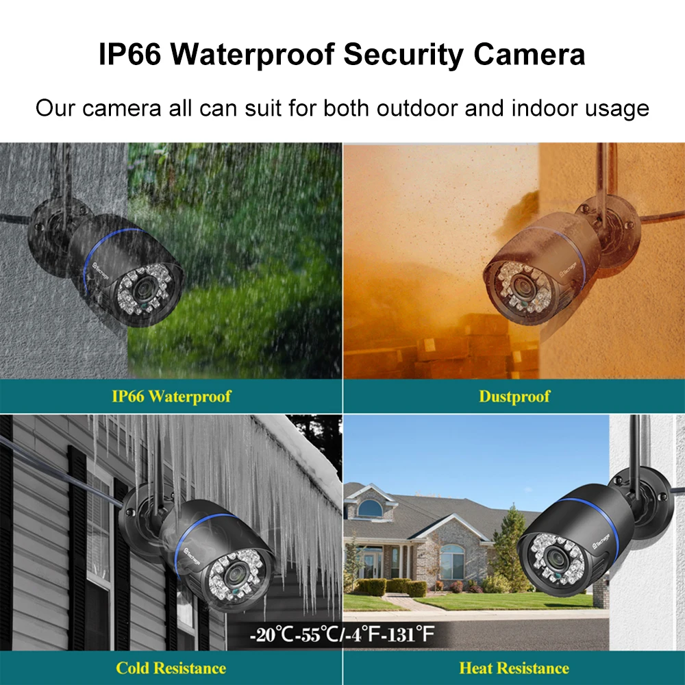 Techage 1080P Беспроводная IP камера Домашняя Wi Fi безопасности Крытый радионяня