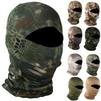 unisex camo print outdoor camouflage cycling balaclava neck gaiter cap full face cover motorcycle bicycle caps full face mask