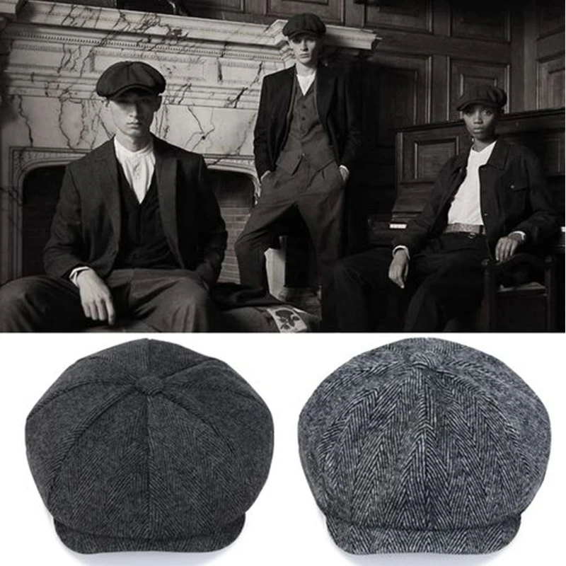 

2021 Latest Fashion New Men's Hat Men's Beret Ladies Painter Hat Retro Octagonal Hat Linen Cotton Trucker Hat