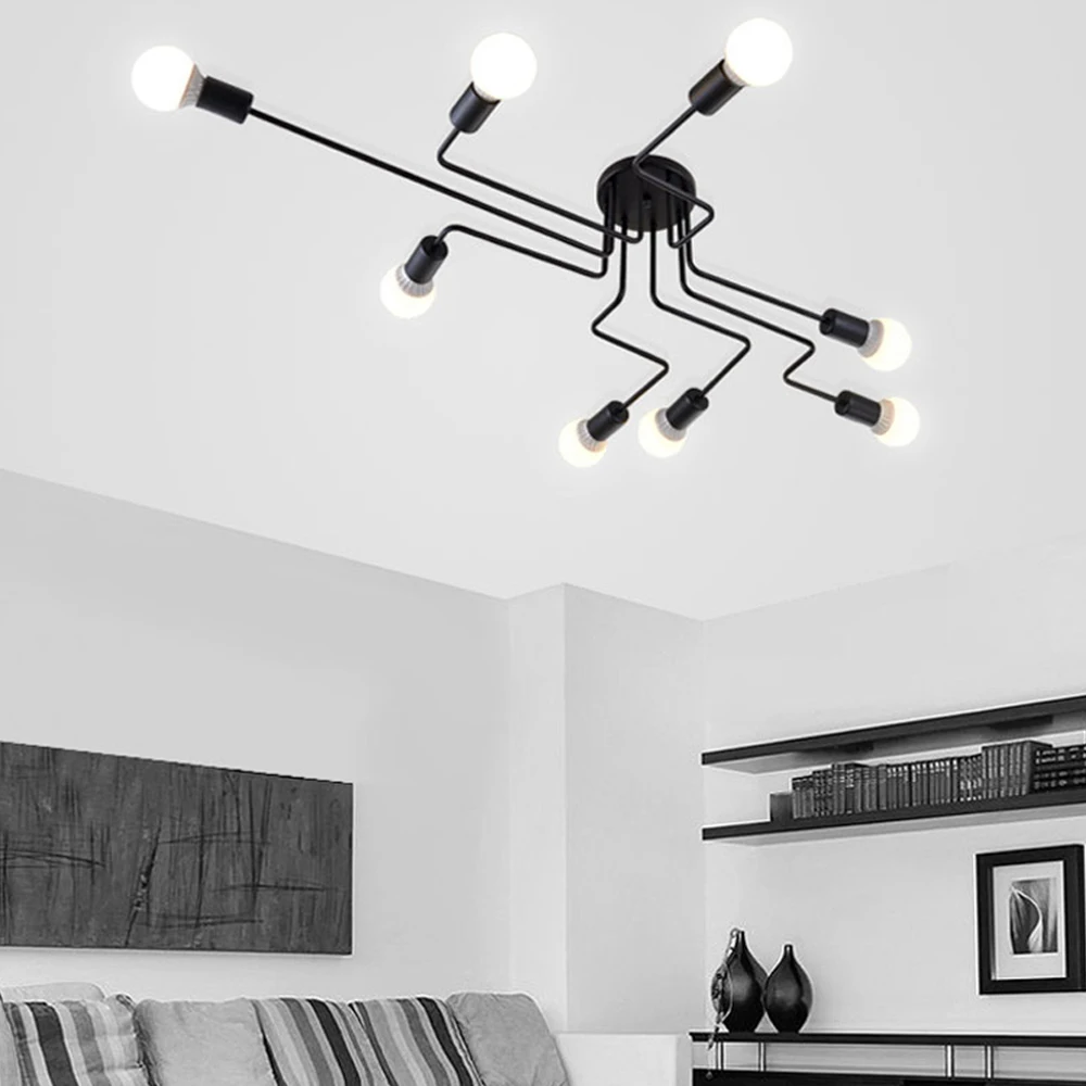 Светодиодная Люстра для кабинета креативная лампа с 8 лампочками декоративное