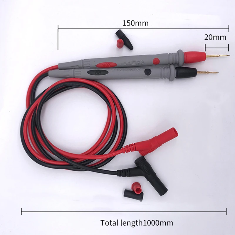 Цифровой мультиметр тестер с зажимами 20 А для измерения переменного и