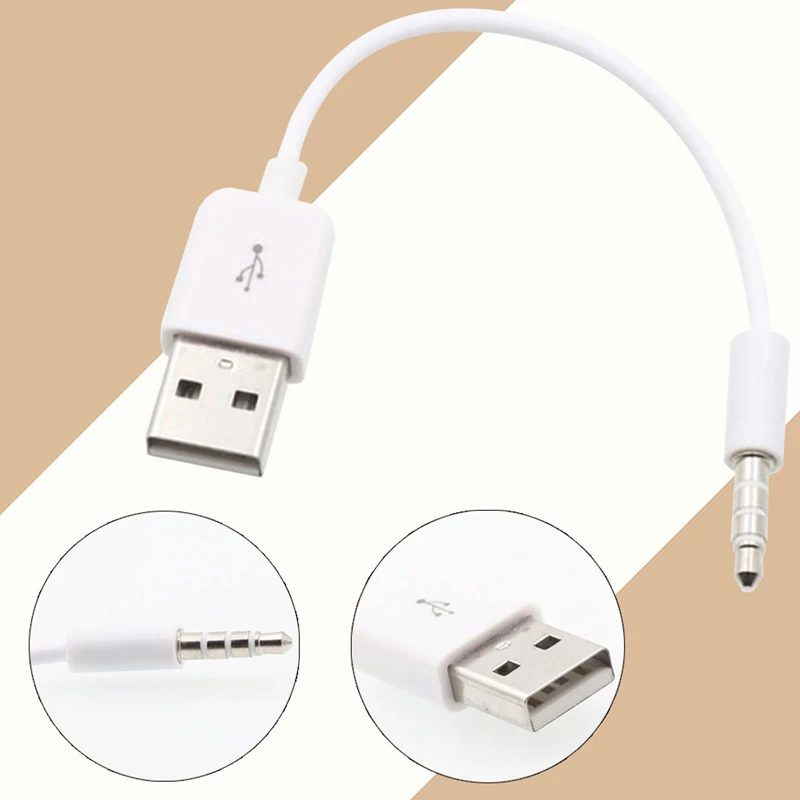 USB короткий для зарядного устройства кабель синхронизации данных 3 5 мм разъем