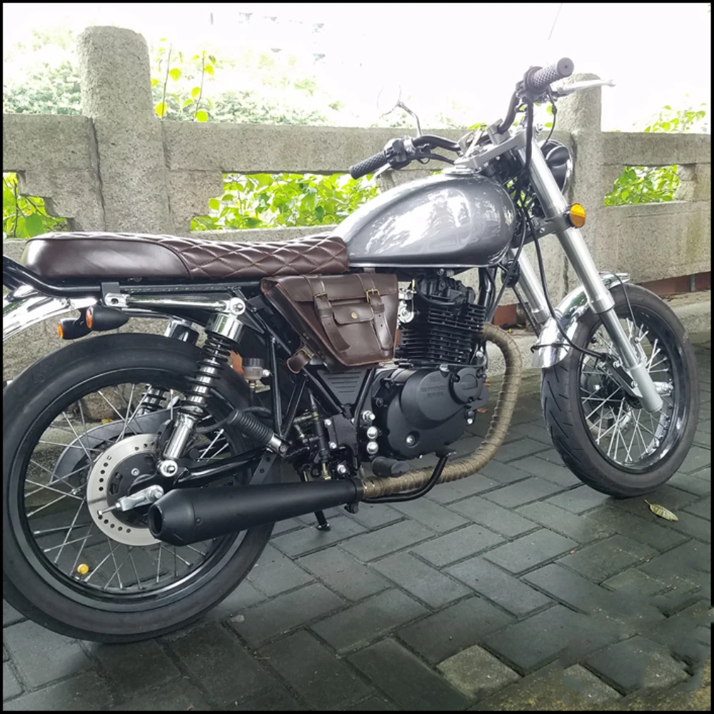 Универсальная мотоциклетная подушка в стиле ретро из искусственной кожи 64 см |