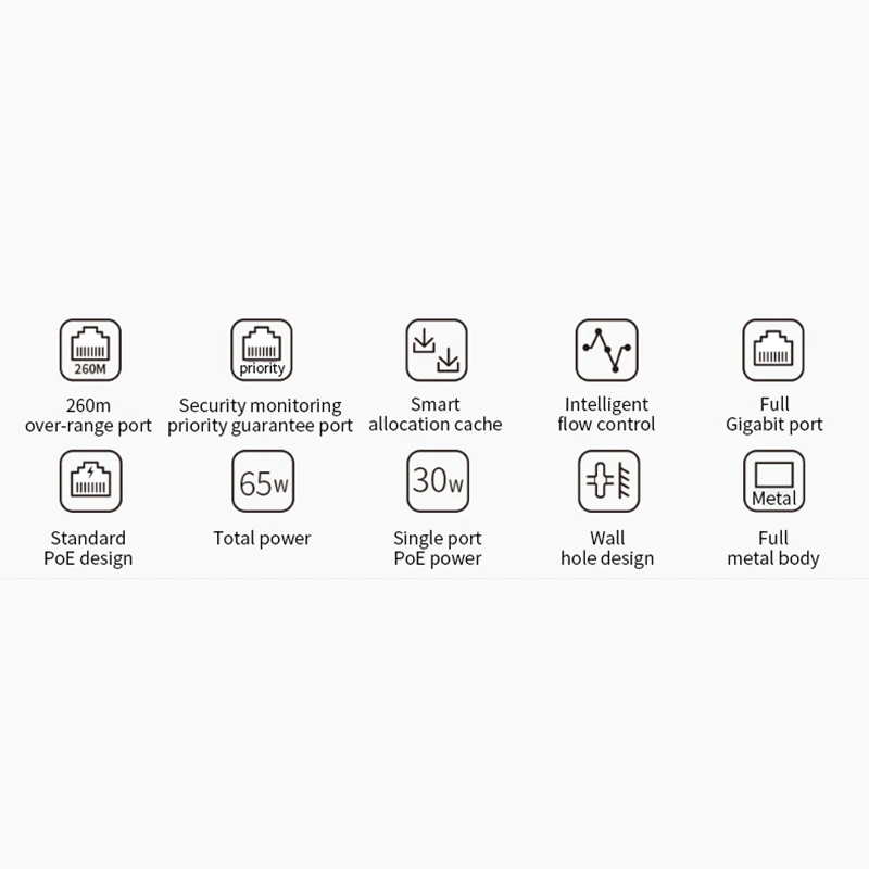 Mercury MCS1508D P POE коммутатор с портами 8*1000 Мбит/с монитор безопасности Ethernet для IP