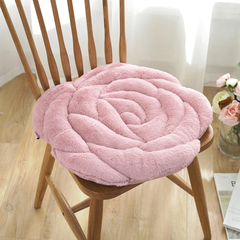 

zq Korean Style Plush Thickened Cushion Non-Slip Chair Cushion Tatami Office Cushion