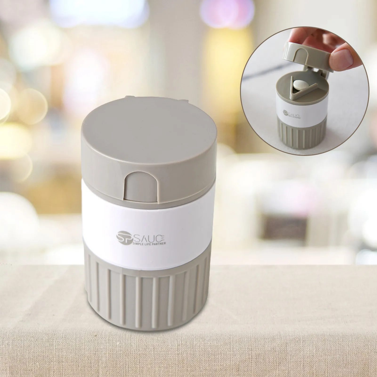 

Pill Cutter Travel Case Pill Pulverizer Medicine Crusher Grinder justifiable