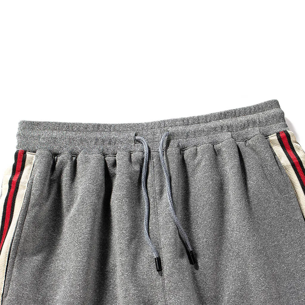 Мужские спортивные штаны зимние плюшевые для бега Свободные повседневные