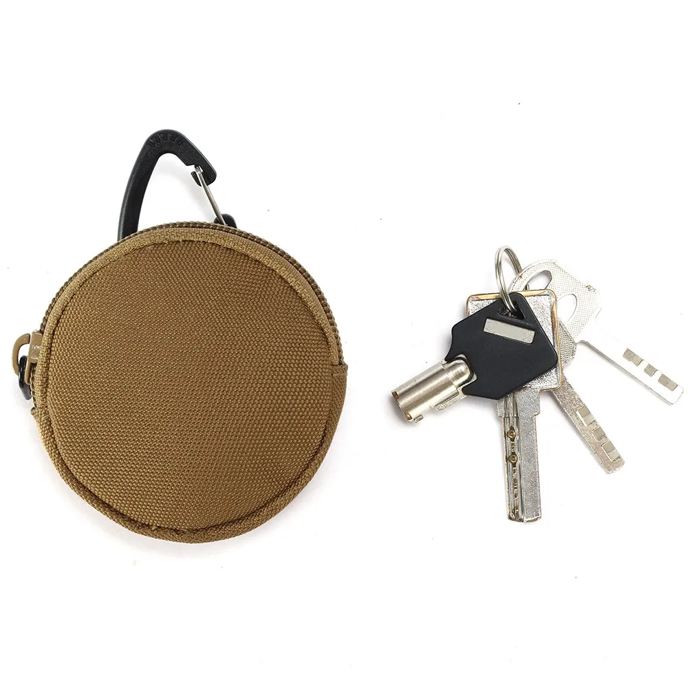 EDC Мини-кошельки для ключей, держатель для мужчин, кошельки для монет, чехол, военная армейская камуфляжная сумка, брелок на молнии, маленький карман, инструменты для охоты