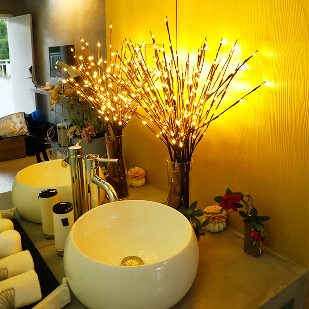 Имитация ветвей светодиодный свет s ins нордическая комната спальня макет