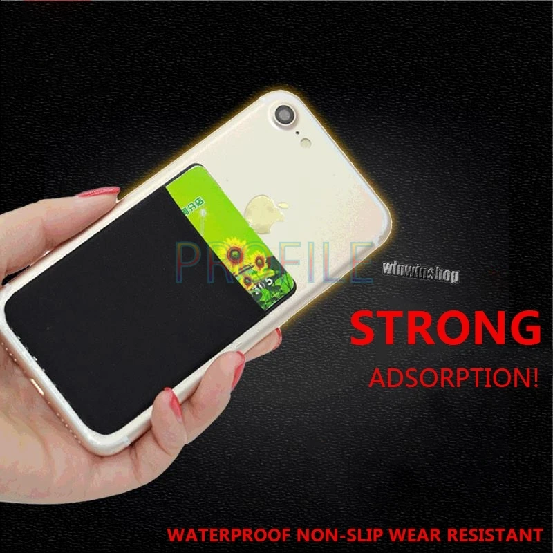 Портативный бумажник чехол для iPhone 7 8 S х гибкий кредитные клей карта Buddy Комплект