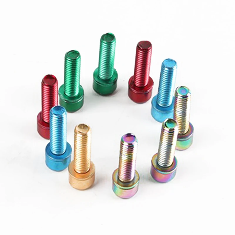

NEW Titanium Plated Screws Bicycle Bolts for Mountain Bike Steering Stem Head Set Handlebar