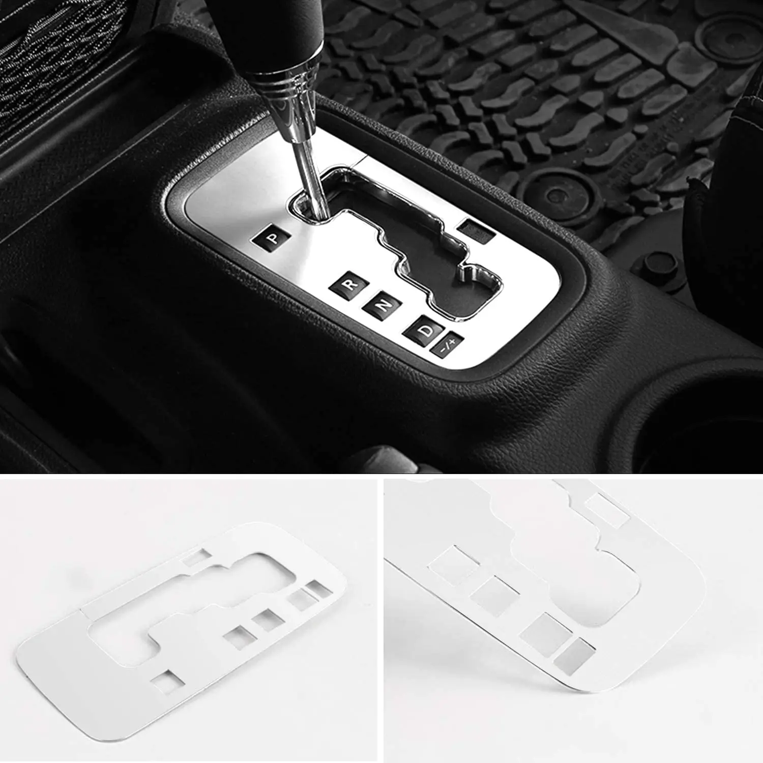 

Алюминиевая внутренняя отделка Chuang Qian, крышка рамы коробки передач для Jeep Wrangler JK 2012-2018 (белая)