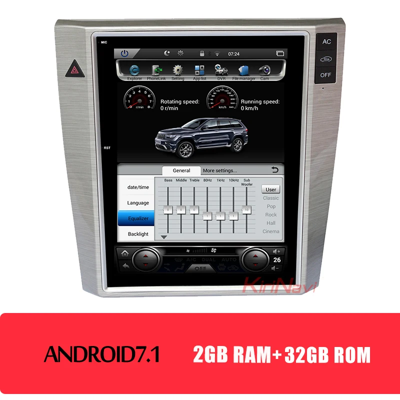 Android Car Radio KiriNavi 10,4 ''вертикальный экран Tesla стиль 1 Din Android 8,1 Автомагнитола для Volkswagen VW Magotan Passat CC автомобильный dvd-плеер gps - Цвет: Android Car Radio