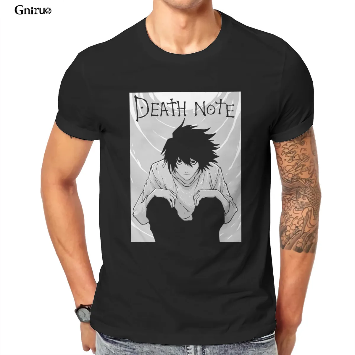 

Wholesale death note lawliet Funny Female Aesthetic JapaneseStyle Mens Clothes 108649