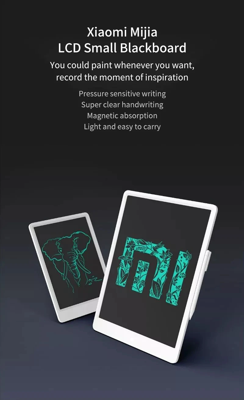 Оригинальный Xiaomi Mijia ЖК планшет с ручкой цифровой графический электронный