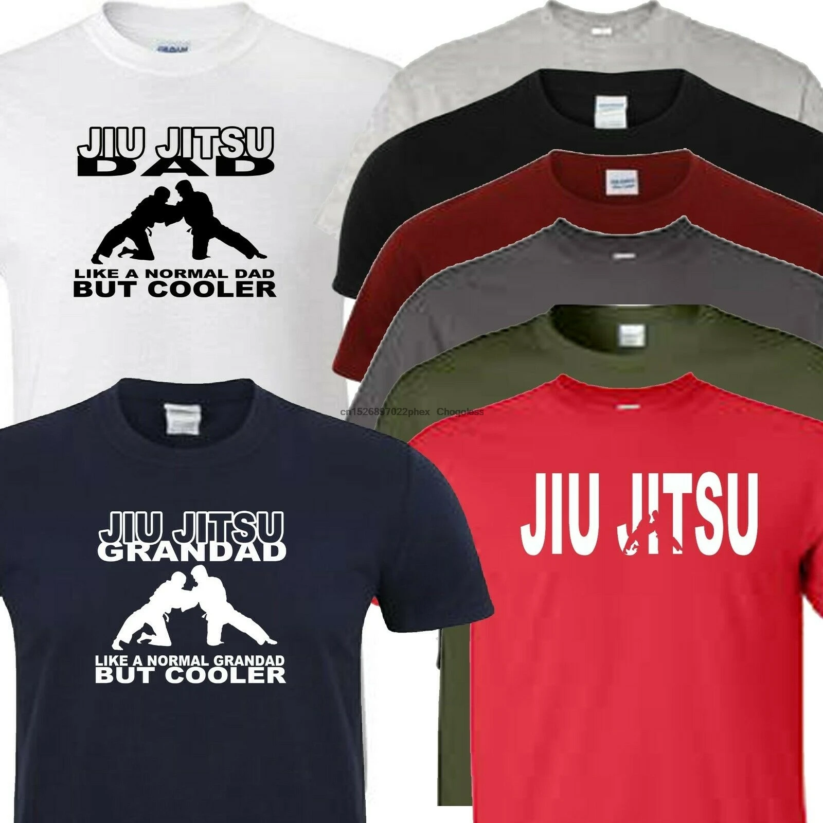 Jiu jitsu Футболка папа Бад или логотип|Мужские футболки| |