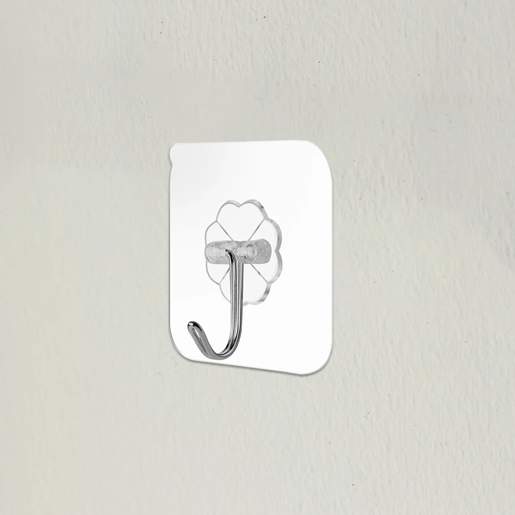 

Traceless Versatile Wall Hooks Kit Lightweight Self-adhesive Hook Hanger Home Tools for Household Bedroom Ornaments