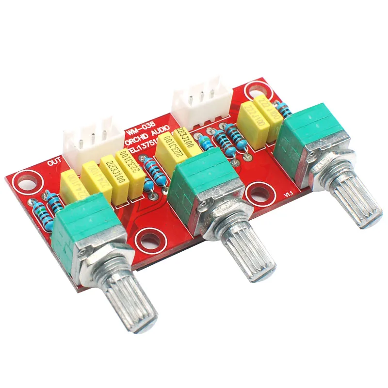 HIFI усилитель пассивный тон плата басовый тройной регулятор громкости преампер