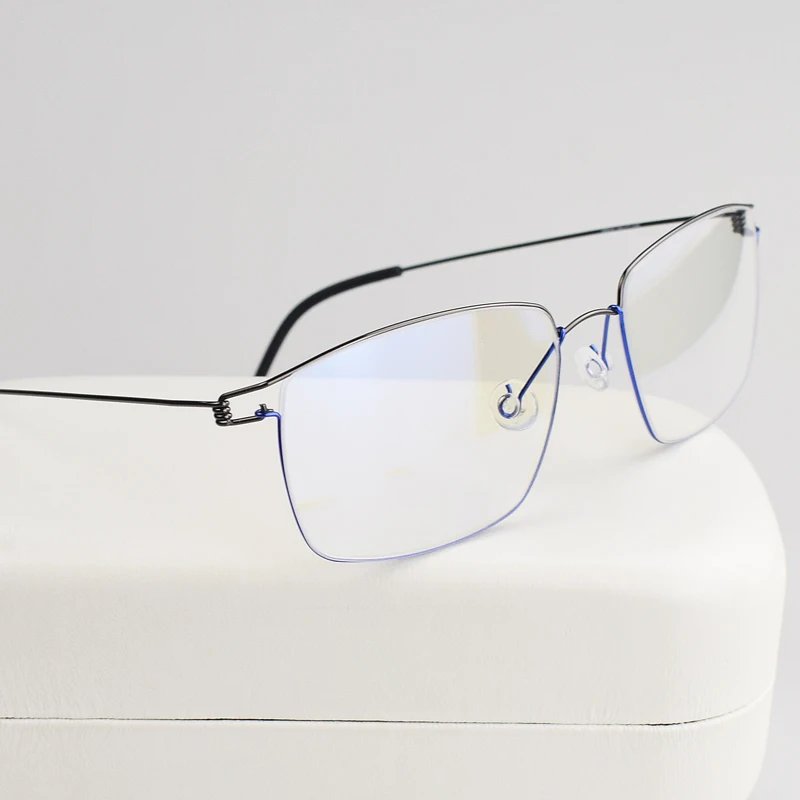 

Manual screw less Japanese nearsighted glasses, men's finished products, glasses with degree, personality frame, prescription op