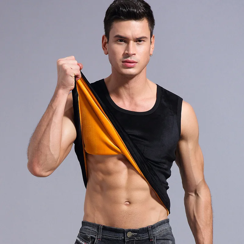 

Warm Vest For Man Keep Warm Underwear Men Vest Men's Winter Thermo Shaping Large Size Male Vest Comfortable With Velve