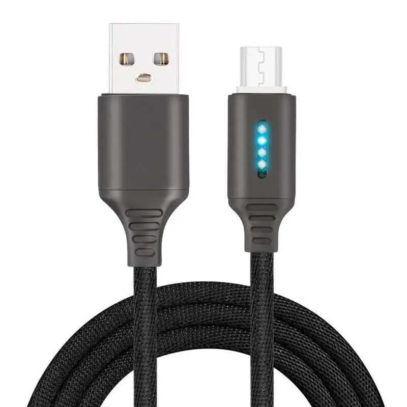 Мобильный телефон данных быстрый заряд кабеля умной защиты powerrat мобильный телефон ткацкая пряжа кабель передачи данных для аndroid полная автоматическая мощность