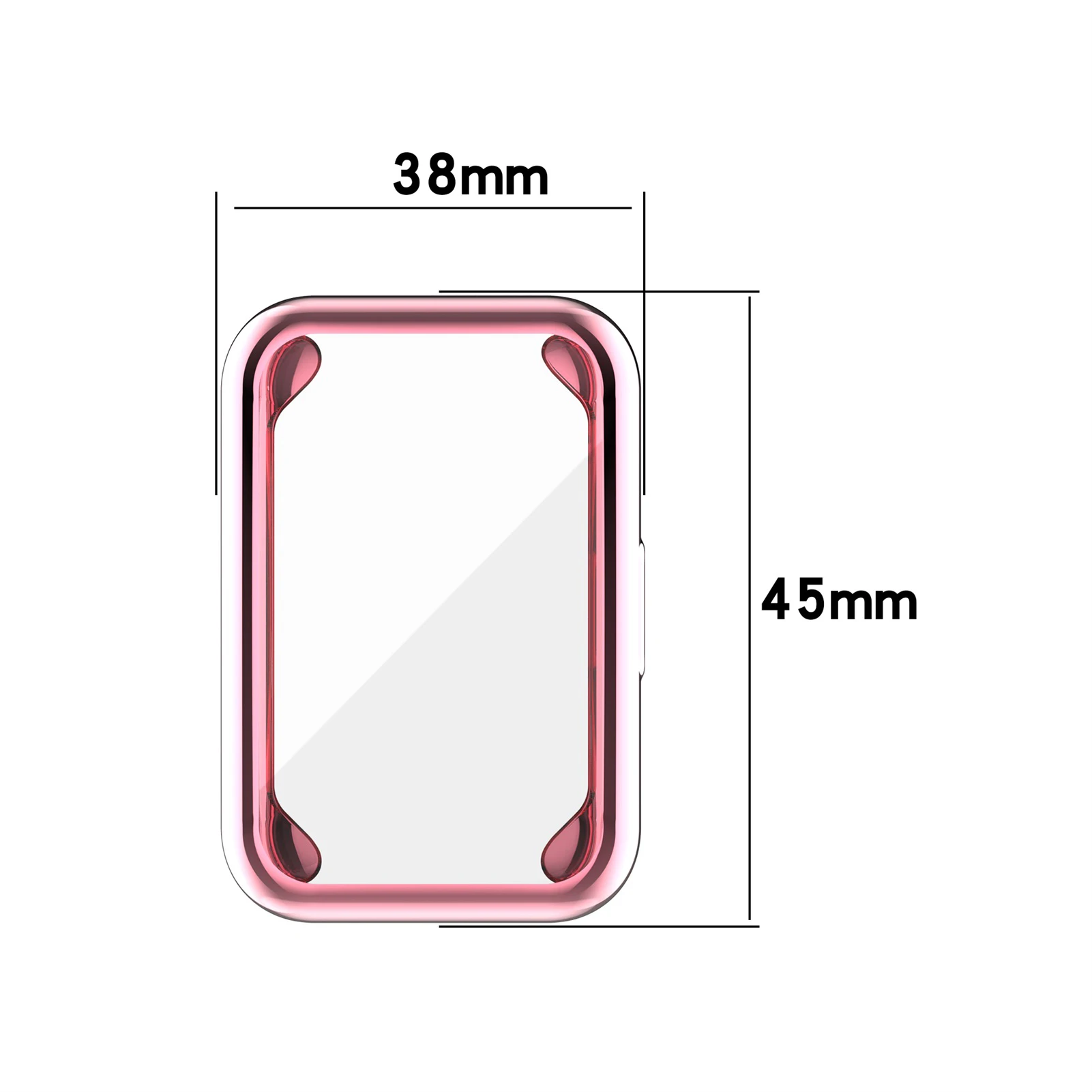protectorcover for huawei watch fit plated cover tpu bumper all around screen protector watch glasscase huawei watch fit case free global shipping