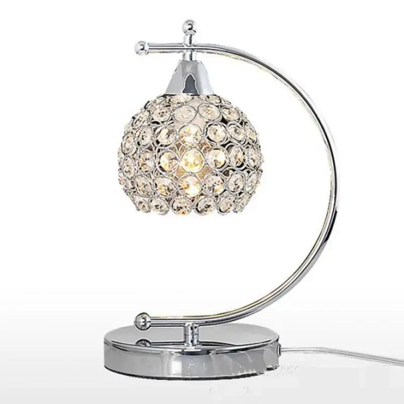 Современная простая Хрустальная настольная лампа креативная Светодиодная для