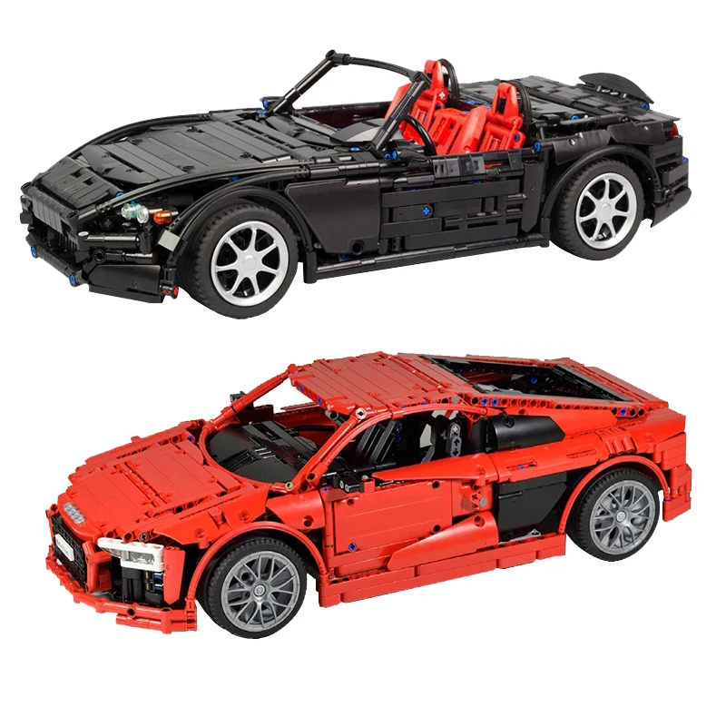 

High-tech Sports Racing Car Hondaed S2000 AP2 Building Blocks DIY Collection Vehicle Model Bricks Kit Toys Boys Gifts MOC-24500