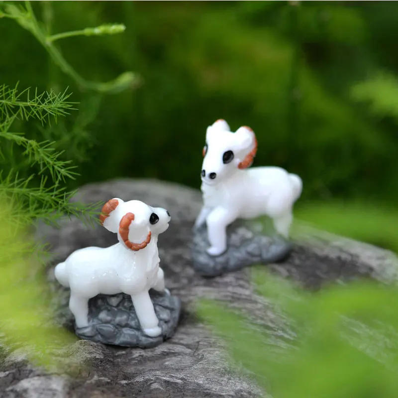 10 шт Овцы орнамент для Волшебные садовые фигурки миниатюрные рождественские