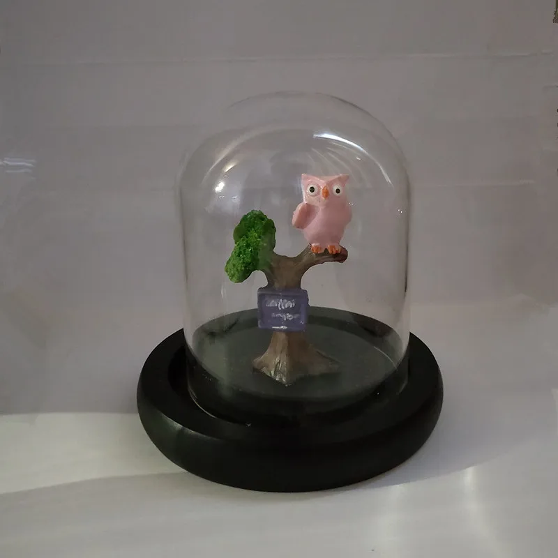 7*9 см искусственная купольная ваза украшение для дома черная основа Прозрачная