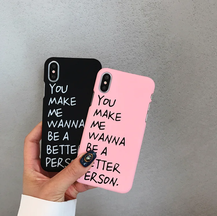 Чехол для iphone 7 8 6 6s Plus 5 5s SE X XS Max XR чехлы Apple телефонов милый чехол с надписью