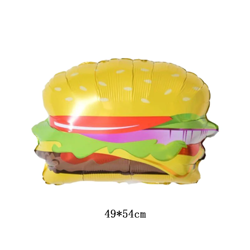 Большой пончик 75 см фольгированные шары для пиццы гамбургера мороженого детские