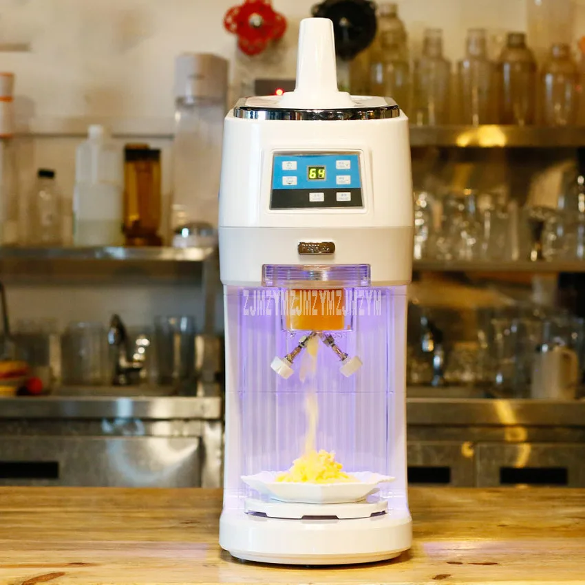 

New Arrival Commercial Ice Shaver Shaving Machine Snow Ice Maker Double Cutter Head Electric Ice Crusher Machine 220V/110V