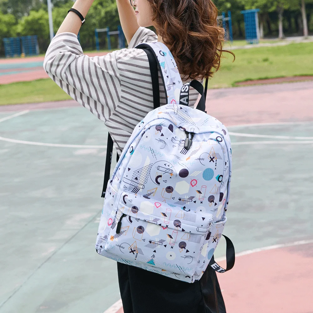 Водонепроницаемый рюкзак на плечо для женщин вместительный школьный ранец