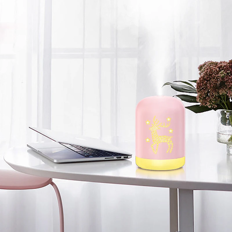 Автомобильный диффузор 340 мл симпатичный белый олень увлажнитель воздуха