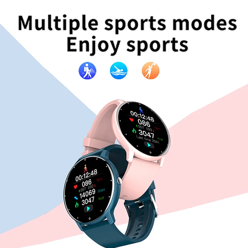 Smart Watch Heart Rate Blood Pressure Monitor Weather Forecast IP67 Men's and Women's Watch Fitness Smart Watch Sports Health