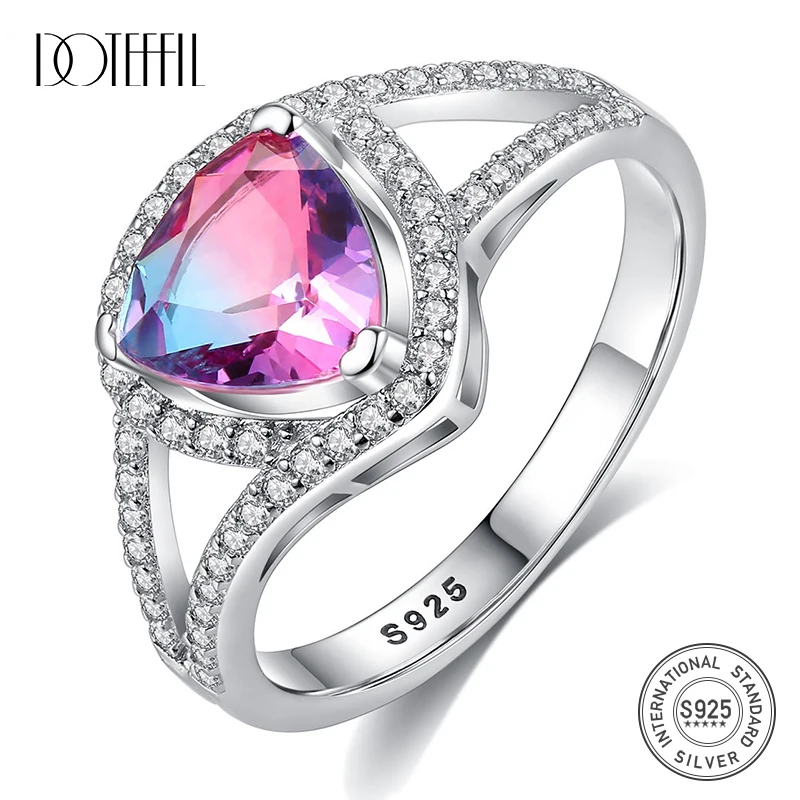 

Кольцо DOTEFFIL женское из чистого серебра 925 пробы с фианитами