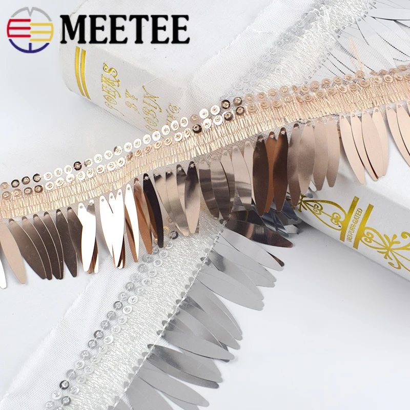 4 метра блестки кружевная отделка кисточка вышитые ленты из органзы тесьма для