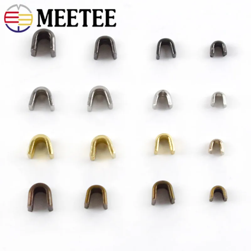 Meetee 20 шт. противоскользящие латунные застежки молнии U Style для ремонта 3 #5 #8 #10 #