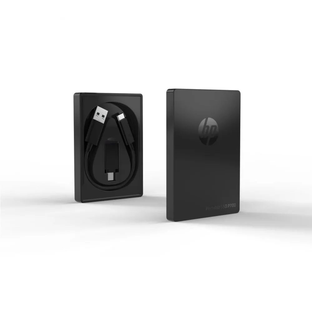 Портативный твердотельный накопитель HP P700 USB 3.1 gen.2 / Type-C Type-A OTG черный - купить по