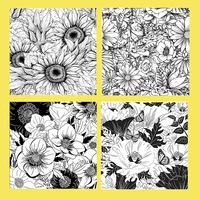 polymer clay texture stamp sheets diy emboss pattern large sunflower daisybutterfly design texture mats for clay pottery tools