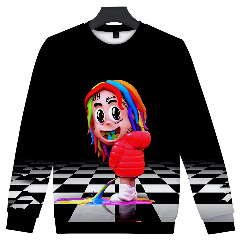 

Fashion casual top 3D printing 6IX9INE pullover men and women sweatshirt round neck pullover sweatshirt autumn casual clothes