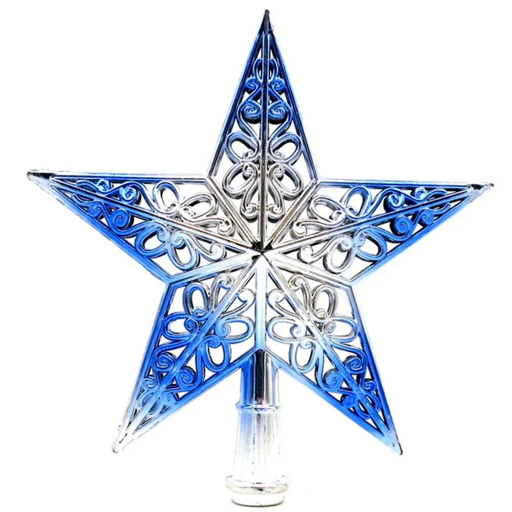 

Tree Top Star Christmas Tree Pendant Hollow Tree Top Star Decoration Supplies Pendant Party Decoration