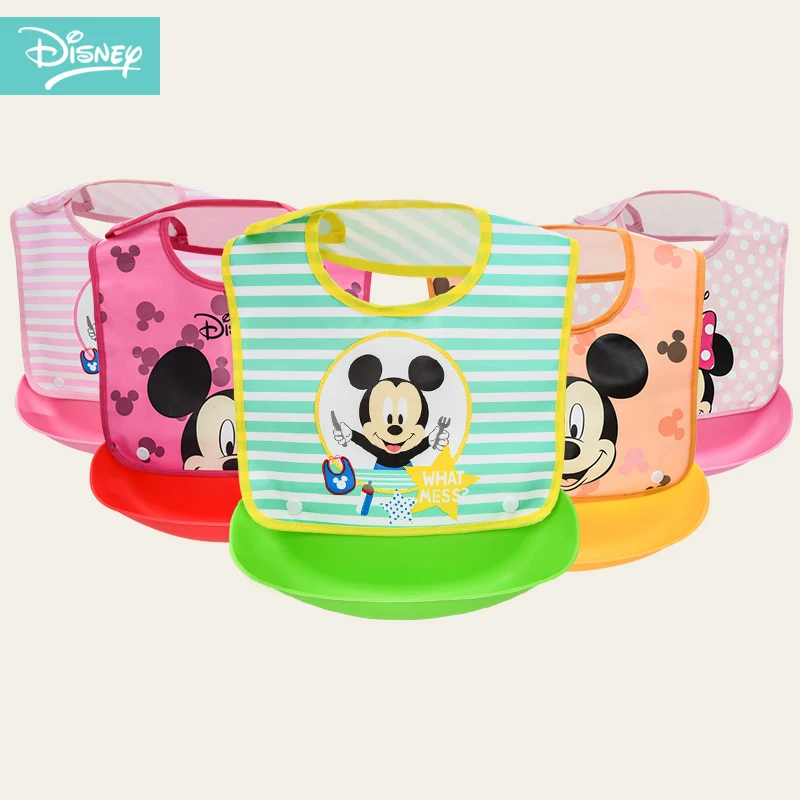 

Disney Baby Bibs Towel Saliva Waterproof Towel Toddler Infant Bibs Burp Cloth Boy Girl Stuff Things Cartoon Adjustable 0-3 Y