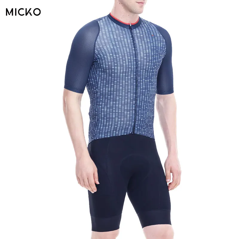Высококачественная Мужская велосипедная майка MICKO ткань MITI YKK на молнии высокое