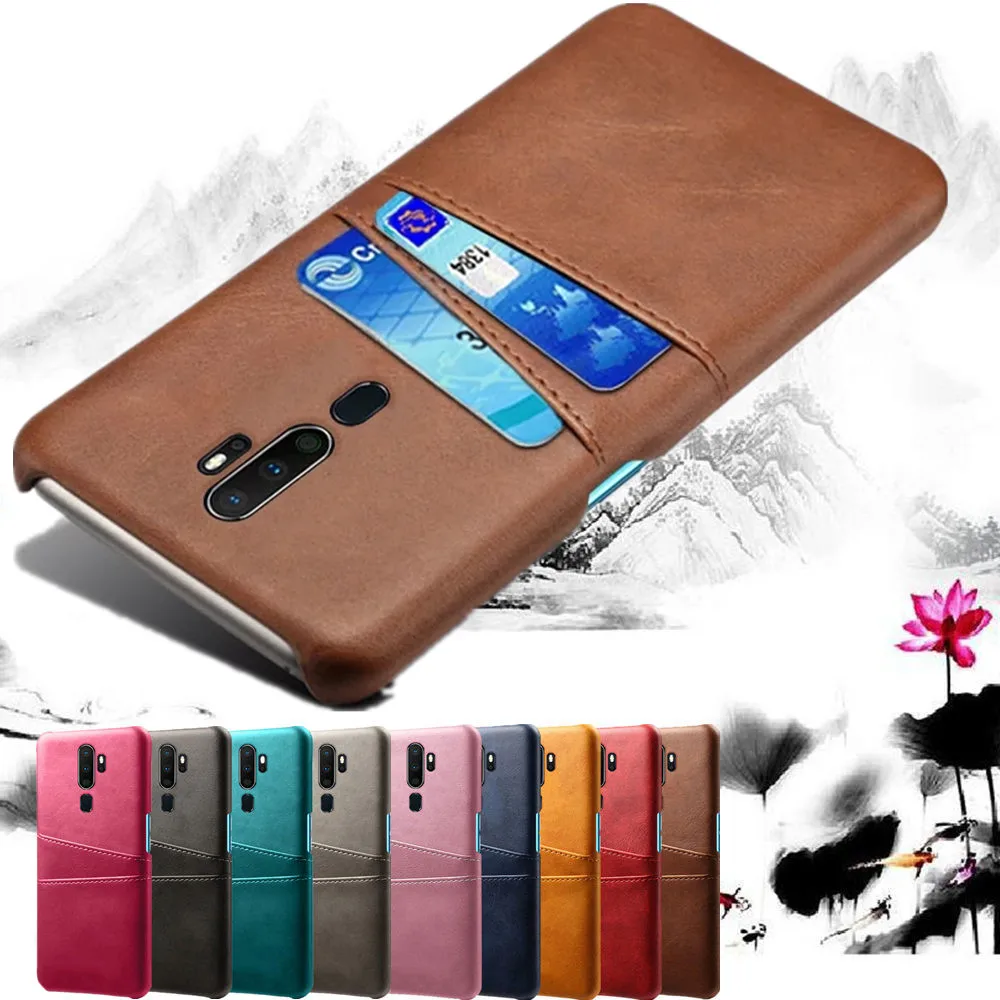 

Leather Card Holder Phone Cases For OPPO A5 A9 2020 A11 A79 A71 A7 A53 A5S Ax5S A3S A1K Realme 5 3 2 Pro u1 Reno 10x Zoom Cover