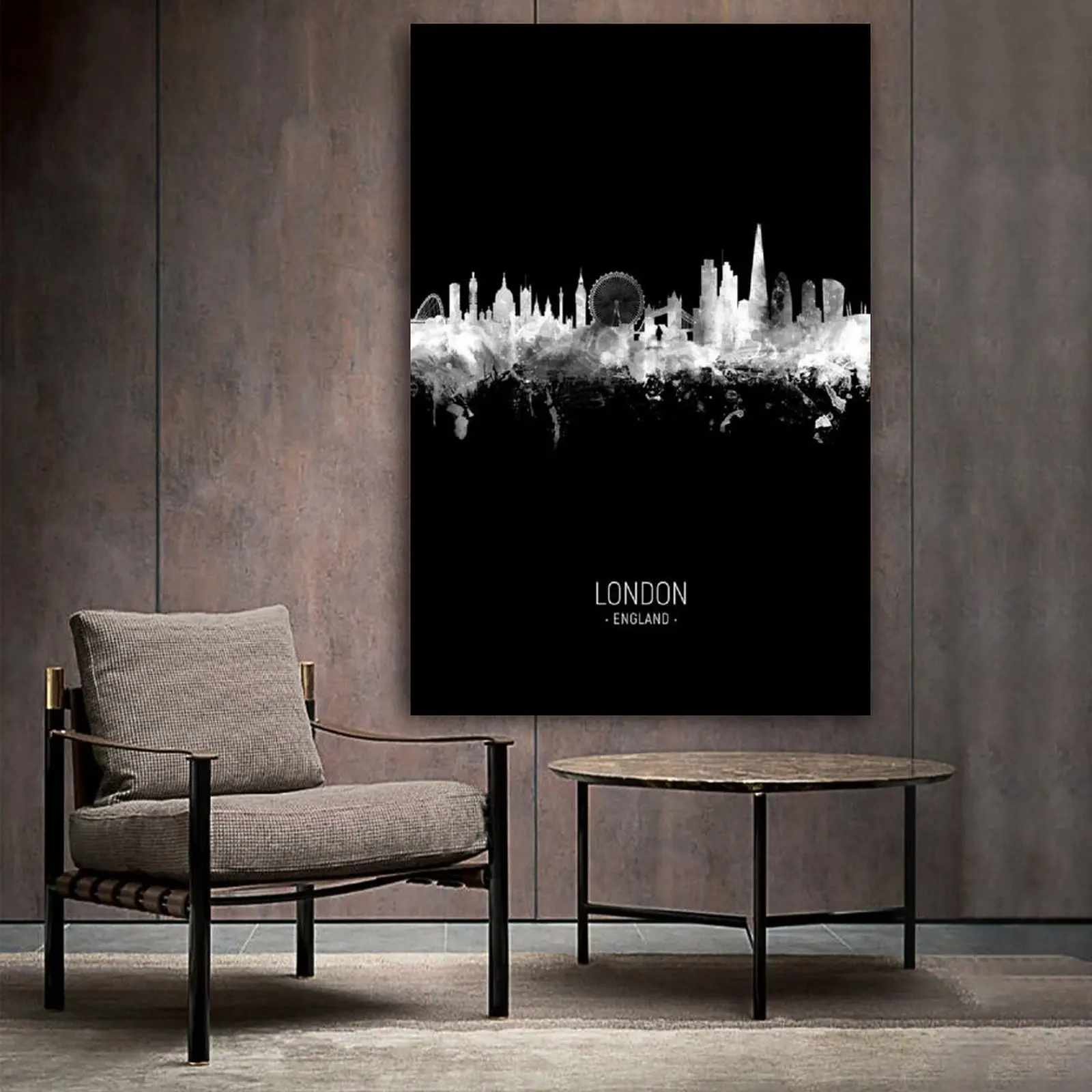 

London England Skyline HD Print on Canvas Painting Wall Art for Living Room Decor Boy Gift